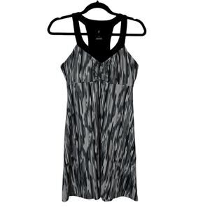 Prana Breathe Quinn Dress Print Shelf Bra Atheleisure Women’s Size Medium